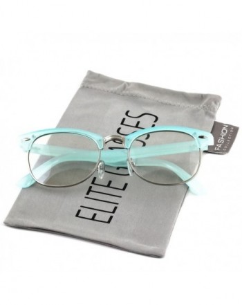 Elite Sunglasses Clubmaster Glasses Turquoise Silver