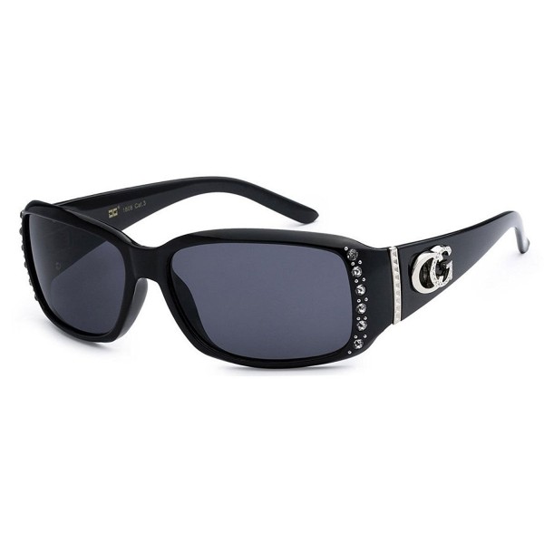 CG Eyewear Rhinestone Rectangular Sunglasses