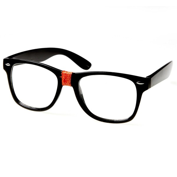 Retro Geek Nerd Color Tape Steve Urkel Horn Rimmed Clear Lens Glasses ...