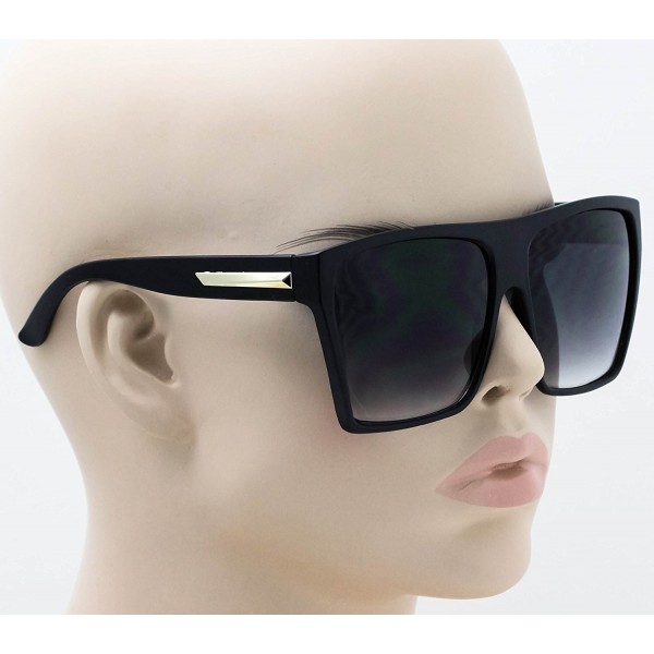 Elite Oversized Retro Wayfarer Aviator Flat Top Square Vintage Men Women Sunglasses Matte