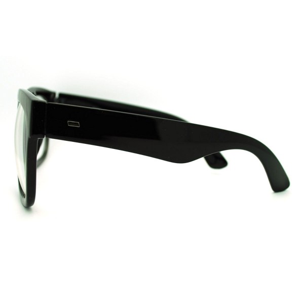 Casual Fashion Retro Classic Horned Rim Rectangular Frame Clear Lens Eye Glasses 0black 