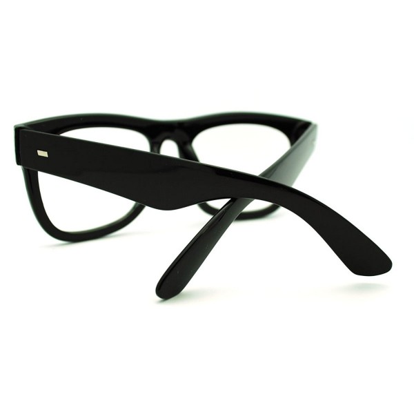 Casual Fashion Retro Classic Horned Rim Rectangular Frame Clear Lens Eye Glasses 0black 
