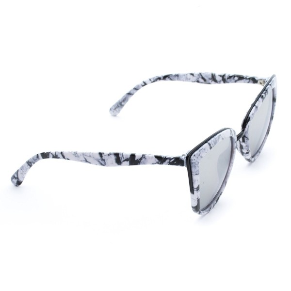 Womens Cat Eye Mirrored Revo Reflective Lenses Oversized Cateyes 