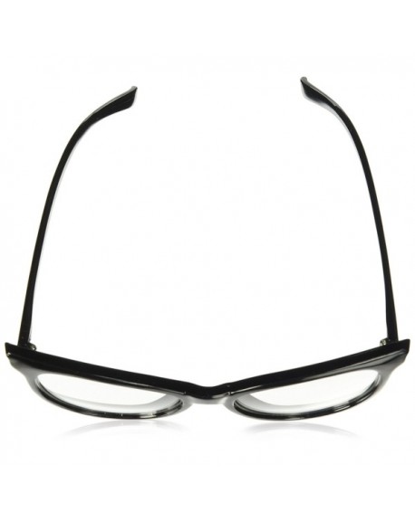 Non-Prescription Cat Eye Clear Lens Glasses for Women - Full Black ...